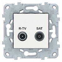 Розетка TV-FM-SAT UNICA NEW, одиночная, белый | код. NU545418 | Schneider Electric